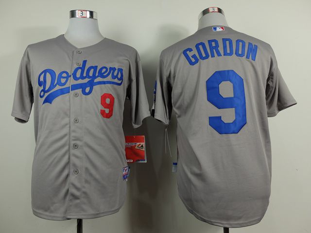 Men Los Angeles Dodgers #9 Gordon Grey MLB Jerseys->los angeles dodgers->MLB Jersey